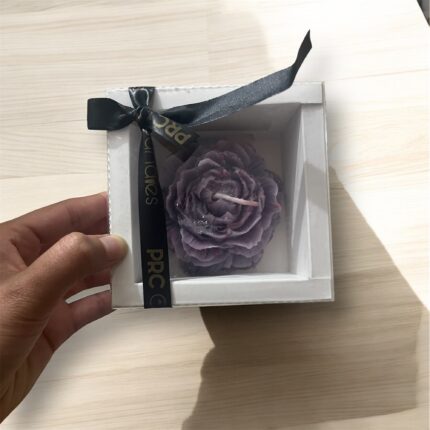 WHITE PEONY FLOWER BOX 10*10*4 cm